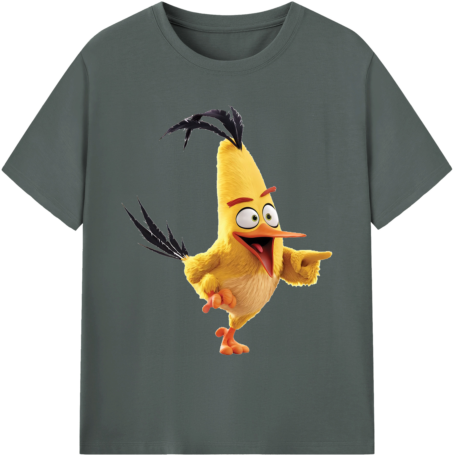 （画像用） Angry Birds アングリーバード 綿100％ メンズ半袖Tシャツ｜肌触りやわらか＆通気性